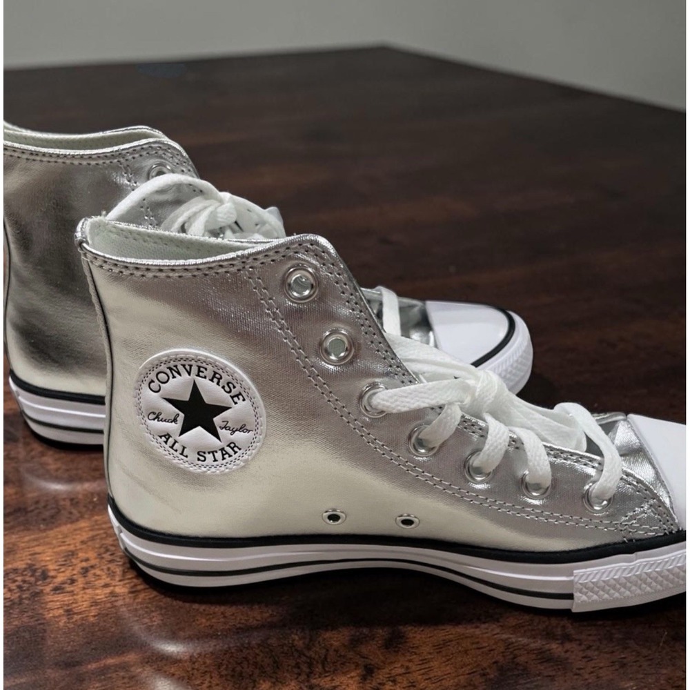 Converse‎ Chuck Taylor Hi Metallic Granite White - Women's 7 (Men's 5) NWB